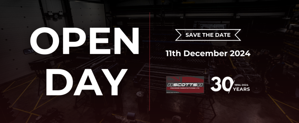 Celebrating three decades of excellence: Scotts Precision Manufacturing marks 30 years with special Open Day on December 11th